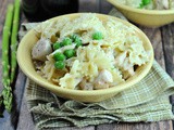 Instant Pot Chicken and Bowtie Pasta Alfredo with Peas + Weekly Menu
