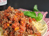 Italian Bolognese Sauce {Slow Cooker}