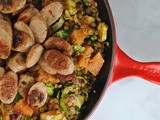 Italian Sausage with Warm Lentil Orange Salad