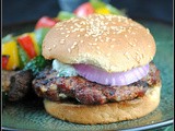 Lamb Burgers with Cilantro Raita