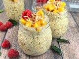 Mango-Coconut Overnight Protein Oats