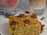 Maple Pumpkin Oatmeal Breakfast Bars