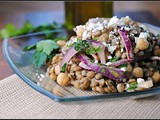 Meatless Monday: Lentil and Chickpea Salad with Feta and Tahini