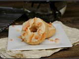 Meatless Monday: Peach Doughnuts with White Chocolate Glaze