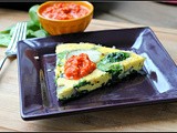 Money Matters: Spanish Potato and Spinach Tortilla with Red Pepper Sauce