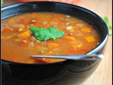 Nearly Meatless Monday: Slow Cooker Lentil Soup with Bacon