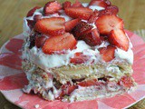 No Bake Strawberry Icebox Cake + Weekly Menu