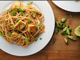 Noodles with Peanut-Lime Vinaigrette and Tofu