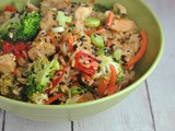 One Pot Teriyaki Rice with Chicken and Vegetables