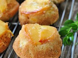 Peach Upside Down Mini Cakes + Weekly Menu