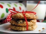 Peanut Chocolate Pretzel Oatmeal Cookies