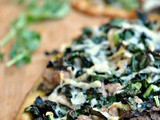 Pesto, Sausage, and Kale Flatbread