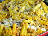 Pumpkin Baked Ziti with Sage Sausage + Weekly Menu