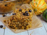 Pumpkin-Oat Bars with Chocolate Chips + Weekly Menu