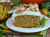 Pumpkin Pie Banana Cake with Cream Cheese Frosting + Weekly Menu