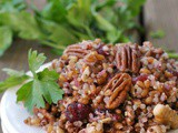 Quinoa and Wheat Berry Salad with Nuts and Cranberries