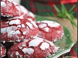 Red Velvet Crinkle Cookies