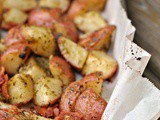 Roasted Pesto Bacon Potatoes