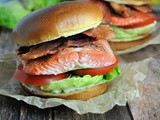 Salmon blt with Lemon-Dill Mayonnaise