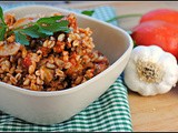 Sausage and Mushroom Ragout with Farro