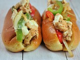 Skillet Chicken Cheesesteak Sandwiches