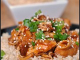 Slow Cooker Honey Garlic Chicken + Weekly Menu