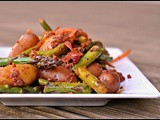 Smoky Potatoes with Asparagus and Chorizo