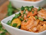 Spicy Sriracha Shrimp and Zucchini Lo Mein