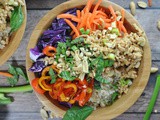 Spicy Thai Chicken and Brown Rice Bowls + Weekly Menu