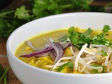 Spicy Thai Curry Noodle Soup + Weekly Menu