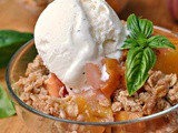 Summer Peach Crisp + Weekly Menu