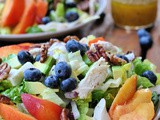 Summer Salad with Nectarines, Blueberries, and Chicken