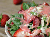 Summer Salad with Strawberry Dressing
