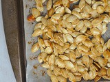 Sweet and Salty Roasted Pumpkin Seeds + Weekly Menu