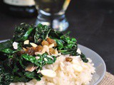 Sweet Onion Risotto with Sauteed Kale