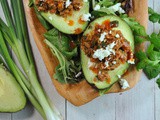 Taco-Stuffed Avocados with Chipotle Sauce + Weekly Menu