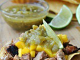 Tangy Pork and Mango Tostada