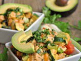 Tex Mex Chicken and Zucchini Skillet + Weekly Menu