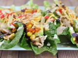 Tex-Mex Chicken Lettuce Rollers + Weekly Menu