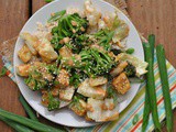 Tofu “Stir Fry” with Peanut Sauce + Weekly Menu