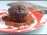Vegan Double Dark Chocolate Muffins + Weekly Menu