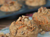 Vegan Shredded Carrot and Apple Muffins + Weekly Menu