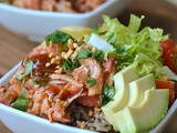 Weeknight Saucy Pineapple bbq Chicken Bowls