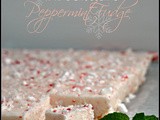 White Chocolate Peppermint Fudge + Weekly Menu