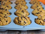 Zucchini and Pumpkin Muffins with Cranberries and Chocolate Chips