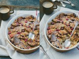 Bread Pudding with Apples and Cranberries