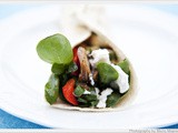 Organic Mushroom & Goat Cheese Wraps