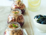 Picnic Peach & Blueberry Crumbles