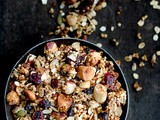 Popped Quinoa Granola with Nuts, Seeds and Cranberries