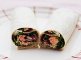 Salmon Caesar Salad Wraps